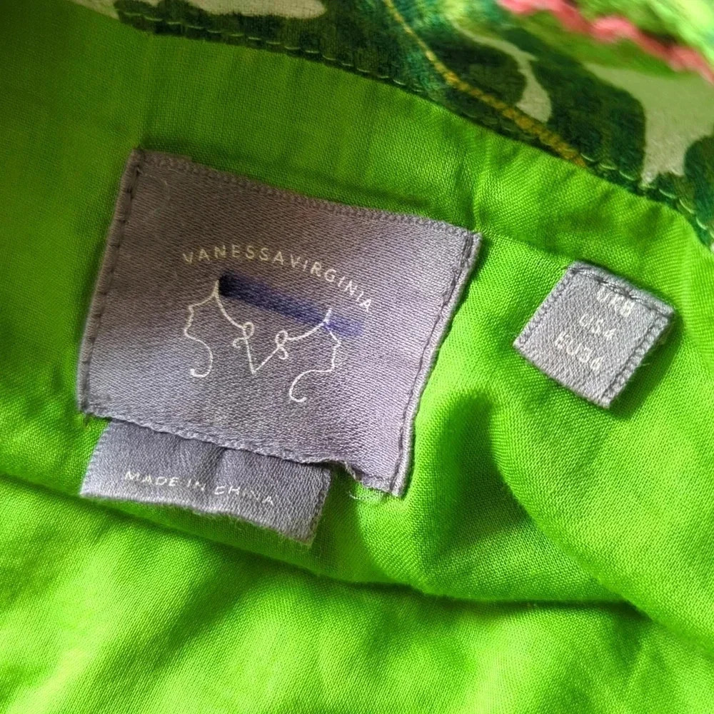 Anthropologie Green Palm "Talipot Skirt" by Vanessa Virginia - Picture 5 of 5